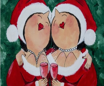 Workshop kerst dikke dame schilderen - image 1